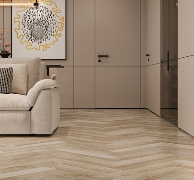 LVT плитка Cronafloor Herringbone Дуб Лилль H LVT 007