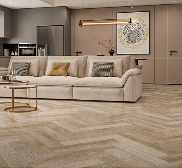 LVT плитка Cronafloor Herringbone Дуб Лилль H LVT 007