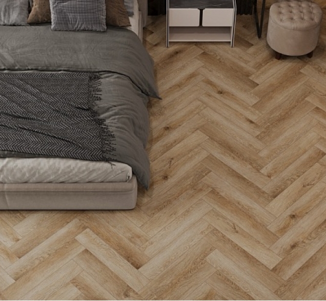 LVT плитка Cronafloor Herringbone Дуб Монпелье H LVT 004