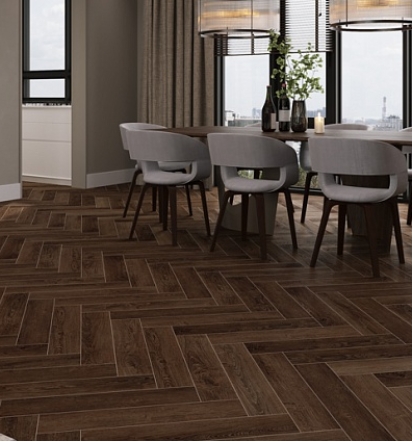 LVT плитка Cronafloor Herringbone Дуб Тулуза H LVT 001 LVT плитка Cronafloor Herringbone Дуб Тулуза H LVT 001