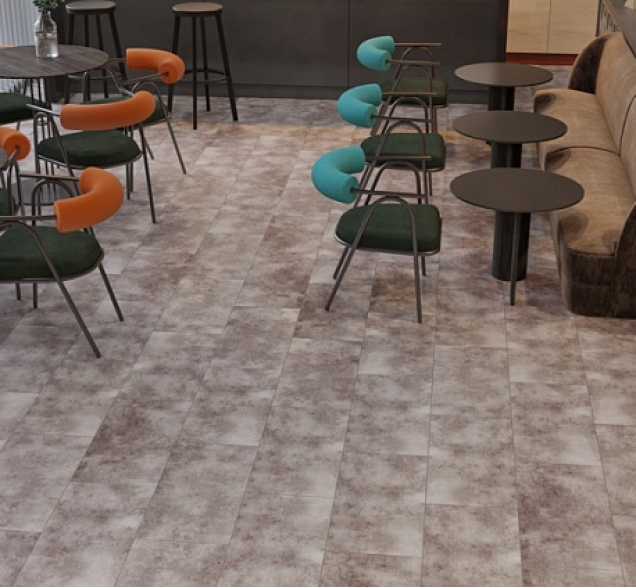 LVT плитка Cronafloor Stone Торнадо Дымчатый S LVT 004