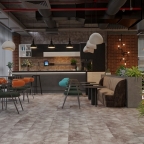 LVT плитка Cronafloor Stone Торнадо Дымчатый S LVT 004