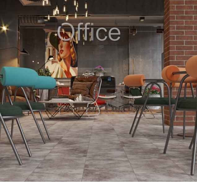 LVT плитка Cronafloor Stone Торнадо Дымчатый S LVT 004