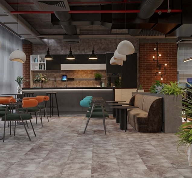 LVT плитка Cronafloor Stone Торнадо Дымчатый S LVT 004