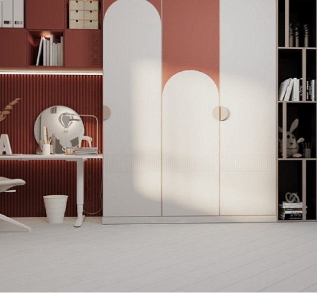 LVT плитка Cronafloor Wood Дуб Беленый W LVT 006